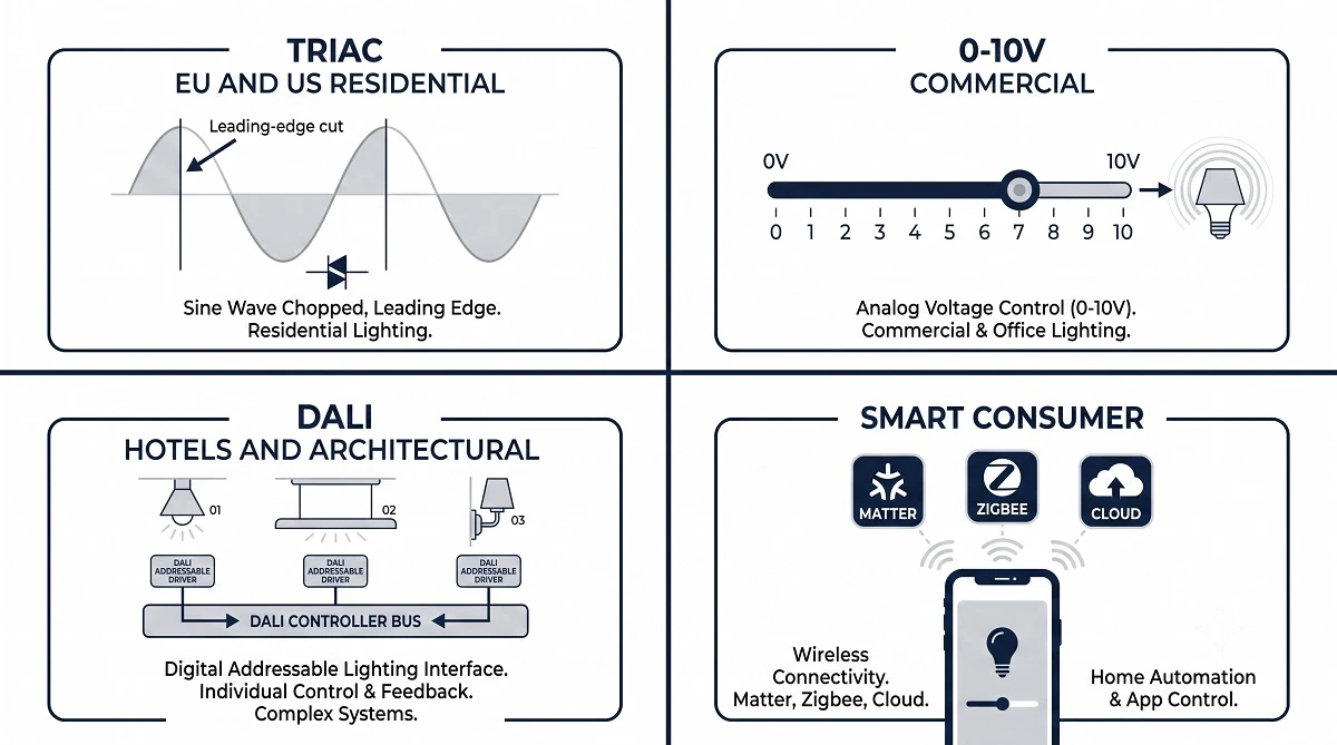 four main dimming protocols four main dimming protocols