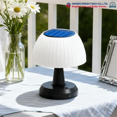 Solar Powered Table Teeb Sab nraum zoov